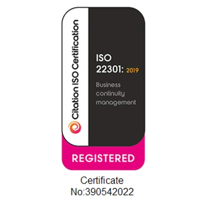Accreditation iso22301